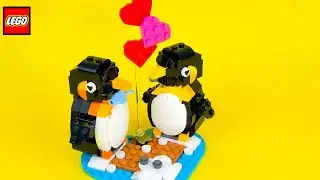 PENGUINS IN LOVE: LEGO Seasonal (Stop Motion Speed Build)