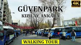 Güvenpark, Kızılay, Çankaya, Ankara (Türkiye) 4K | Yürüyüş Turu - Walking Tour