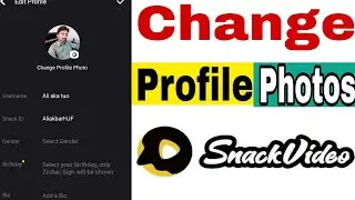 Snack video app se profile pic change Karne Ka Tarika, how to change profile picture on snack video