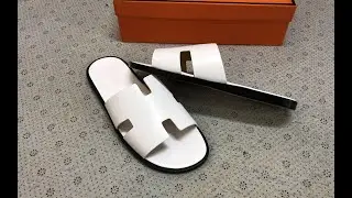 Hermes Izmir Mens Blanc Sandals Review