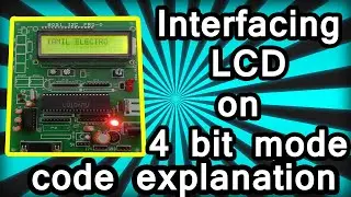 programming LCD in 4 bit mode using 8051 | code explanation | 8051 in tamil tutorial