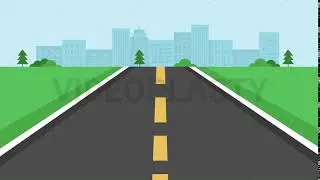 Road Going Forward Stock Animation [MOV & GIF]