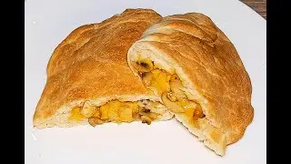 Cheesy Chicken & Mushroom Pockets | Easy Homemade Dough Recipe