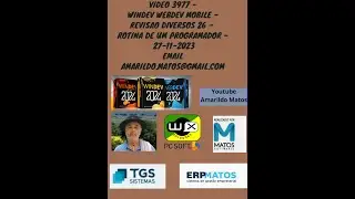 Video 3977 - windev webdev Mobile - Revisao Diversos 26 - Rotina de um programador - 27-11-2023
