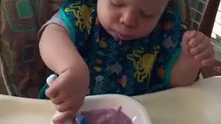 Self-Feeding Baby