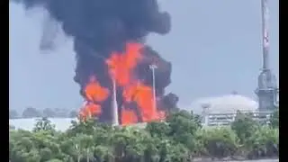 Massive Fire at Calcasieu Refining Plant in Lake Charles