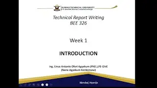 Technical Report Writing - Introduction