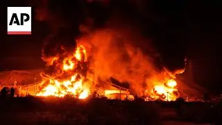 Huge fire in Tehran following Israel's attacks on Iran