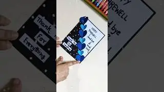 easy handmade farewell card / farewell day #shorts #reels #viral #farewell #missyoucard #teacher
