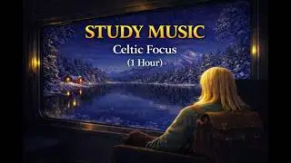 Escape the Noise | Celtic Focus Music &ndash; Winter Train Study Ambience (1 Hour)