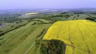 UK countryside aerial drone footage compilation