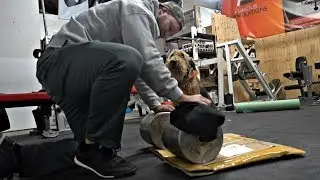 COATING MY 420LB DUMBBELL | WORLD'S HEAVIEST DUMBBELL