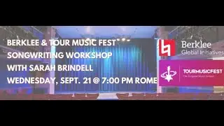 2022 Tour Music Fest Berklee Masterclass Series Session 1: Songwriting Workshop with Sarah Brindell