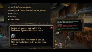 Defense Specialization Rune Guide for Season of Discovery (SoD)