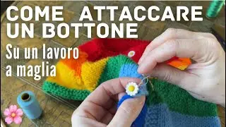 🌸🪡come cucire un bottone
