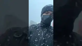 Scenic View #livesnowfall #justwow #weatherupdate #kyrgyzrepublic