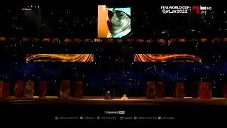 FIFA World Cup 2022 Opening Ceremony. Morgan Freeman and Ghanim AlMuftah.