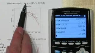 Using Residual Plots to Determine Which Transformation Achieved Linearity