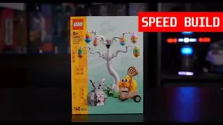 LEGO Easter Bunny and Chick Egg Hunt Speed Build