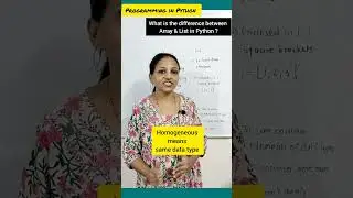 what is the difference between Array & List in Python? #education #pythonprogramming