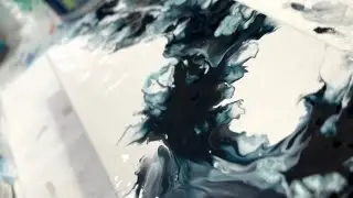 Hidden Image?  Fluid Art Dutch Pour Painting