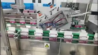 HT-ZH180S High Speed Automatic Continuous Motion Opening Up Penicillin Bottle Cartoning Machine