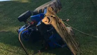 Farm Tractor Rollover!