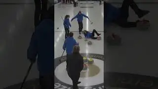 Curling Chaos! 😱 🥌🇧🇪 #curling #sports #highlightreel #fail