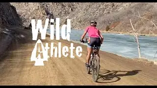 Mountain biking through Waterton Canyon, Colorado USA