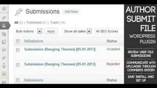 Preview Author Submit File - WordPress Submission Plugin