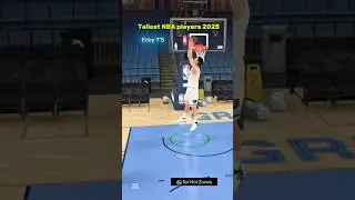 Dunking with Tallest Players #nba #basketball #shorts #trending #nba2kmobile #nba2k25 #nba2k #new