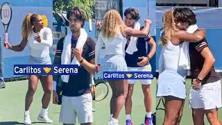 Alcaraz Interrupts Serena Williams’ Practice & Surprises Her | US Open 2026