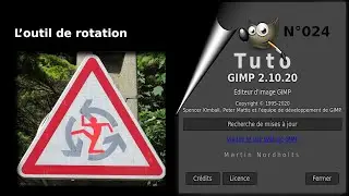 Tuto Gimp 2 10 20 pour d&eacute;butant &ndash; 024   L&rsquo;outil de rotation