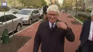 Video: Former Obama counsel is all smiles after leaving FBI field office