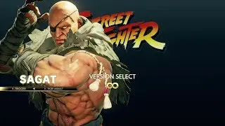 Street Fighter 5 Arcade Edition - Sagat Arcade Mode Playthrough