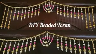 DIY Beaded Toran / Beaded Door Hanging / Bandhanwar / Door Decoration @sv craft zone