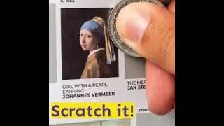 100 Masterpieces Scratch Posters