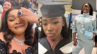 MERCY AIGBE IN TEARS AS HER DAUGHTER, MICHELLE GRADUATES FROM CANADIAN UNIVERSITY