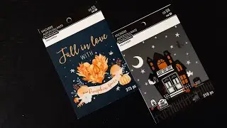 Sticker Book Flip Through From Michaels || Recollections (Fall + Halloween )
