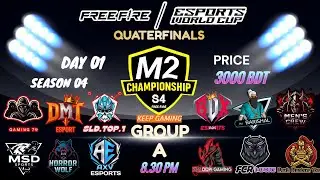 [🔴LIVE] QUARTER FINAL GROUP - A | M2 CHAMPIONSHIP S4‪ | FREE FIRE ​🥰#freefirelive #livegiveaway