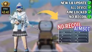 NEW 1.8 UPDATE Best Sensitivity Settings in 2022 🔥😱 PUBG Mobile