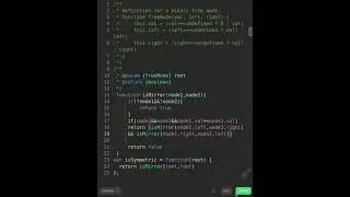 Leetcode 101. Symmetric Tree