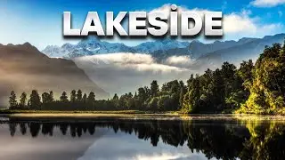 Lakeside Tranquility: A Visual Symphony by the Water's Edge|Relax and Meditation|Yoga Music chill