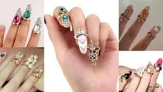 Charming Finger Nail rings Designs For Girls & Women - Partywear Fashion Jewellery