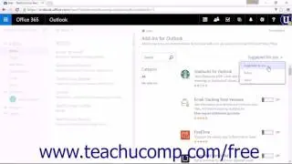 Outlook on the Web Tutorial Adding and Managing Add-ins Microsoft Training
