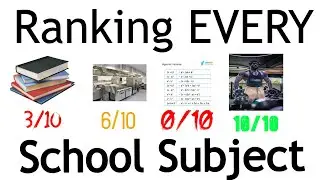 Ranking EVERY School Subject