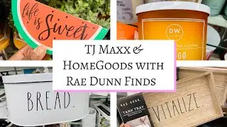 Shop with Me at TJ Maxx and HomeGoods with Rae Dunn Finds, Home Decor, Candles, Mugs & More