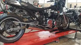 1980 KZ1000 Pro Street start and rev after engine rebuild 