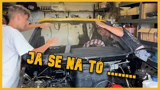 Dal&scaron;&iacute; rozbit&eacute; čeln&iacute; sklo! 🔧 Ne&uacute;spě&scaron;n&yacute; start motoru🔧 Fakoř Vlog_41 #bezkomprese