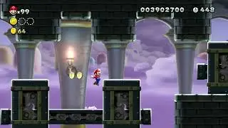 NSMB. U Deluxe - All Star Coins - Meringue Clouds Castle &mdash; Ludwig&rsquo;s Clockwork Castle